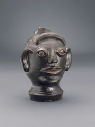 Kan (in de vorm van een menselijk hoofd), 1810-40